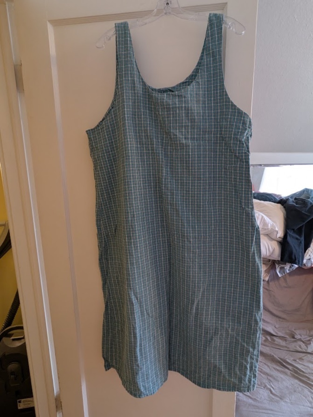 J.L.N.Y. Turquoise Linen Blend Sundress or Jumper, 2x